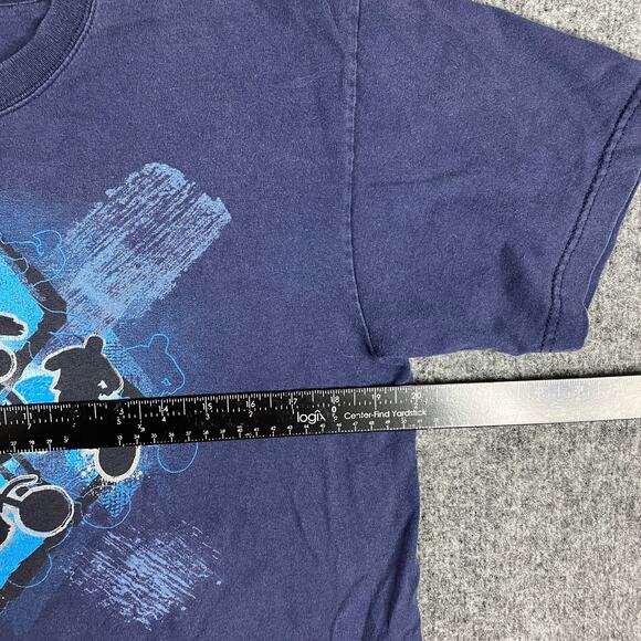 Martial Arts T-Shirt Boys Size 14/16 Navy Blue Karate Graphic Asian Symbol Tee - Picture 4 of 8